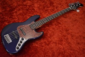 Made In Japan FSR Hybrid II Jazz Bass V -Gun Metallic Blue 