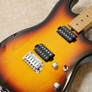 T-Custom by T's Guitars DST-22RM -3 Tone Sunburst- #032220 【ローステッドメイプルネック】【ステンレスフレット】【試奏動画】