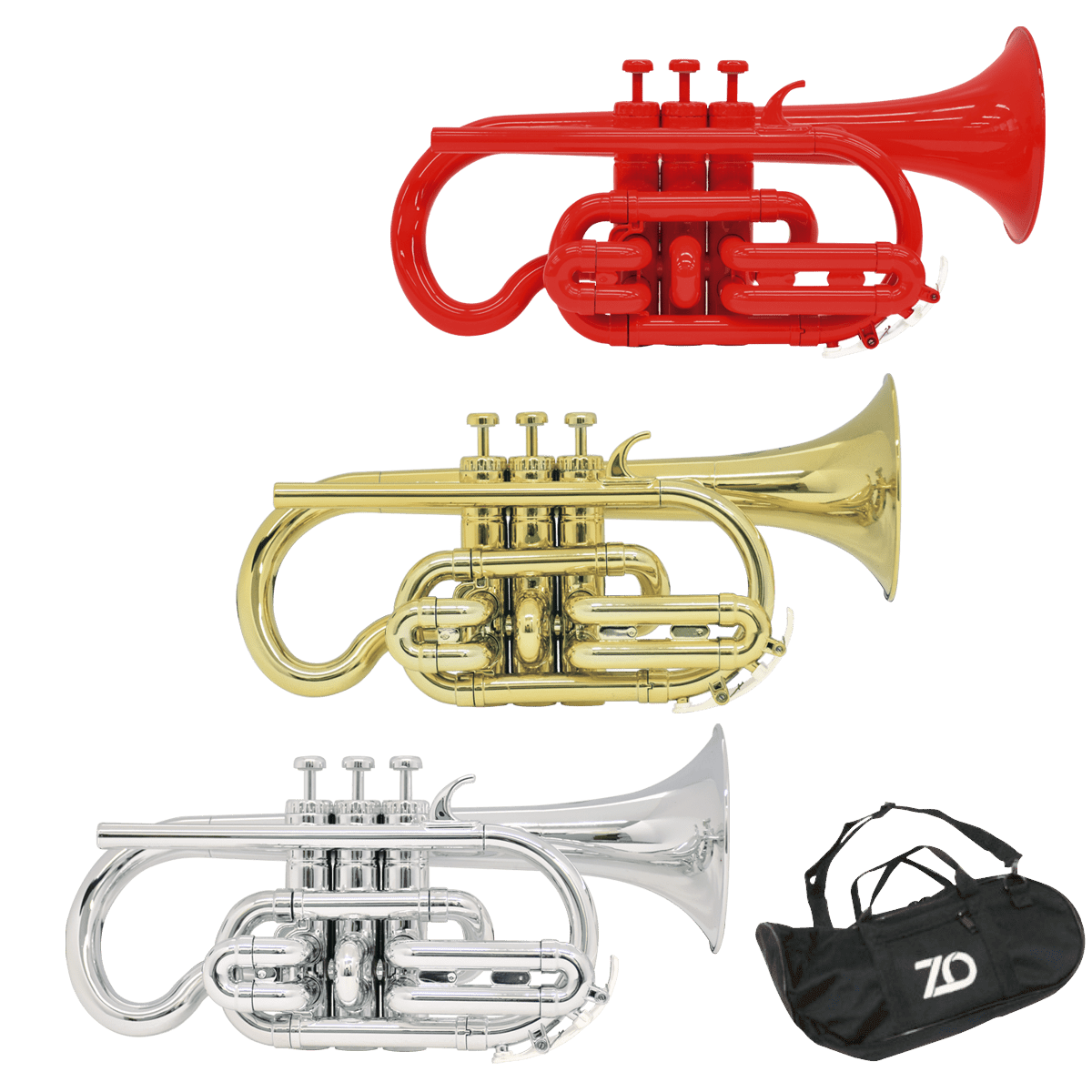 匿名配送❗️美品❗️ZO(ゼットオー)プラスチックコルネット❗️ケース、教本付き❗️ Amazon | ZO ゼット・オー プラスチック製コルネット CN-01 カラー