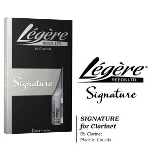 【試奏のみ】B♭クラリネット用樹脂リード 3枚セット Legere 