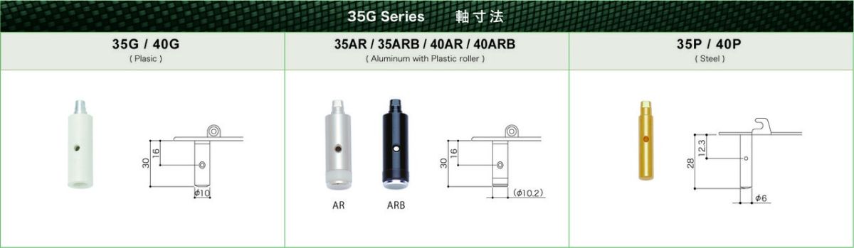 GOTOH ゴトー 35G3600C 2W 35mm クラシックギター用糸巻き