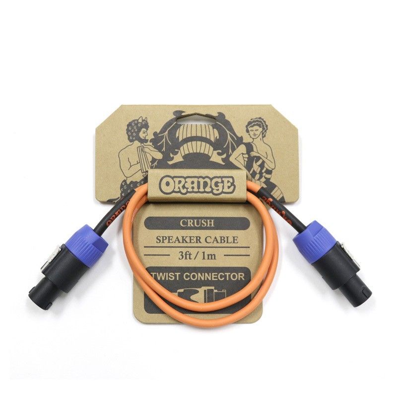 ORANGE Crush Speaker Cable 3ft/1m Twist Connector CA039