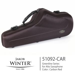 Jakob Winter 《即納可能》 51092CAR GREENLINE ALTO SAXOPHONE CASE "ロータリー錠タイプ" 【ヤコブ・ヴィンター】【ケース】【グリーンライン】【アルトサックス 用】【カラー:カーボン調レッド】【新品】【送料当社負担】【YOKOHAMA】