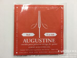 AUGUSTINE 【ネコポス or ゆうパケット対象商品】 RED 6th Medium Tension 6弦 バラ弦 【日本総本店2F 在庫品】