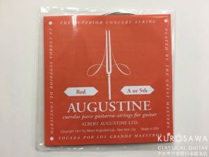 AUGUSTINE 【ネコポス or ゆうパケット対象商品】 RED 5th Medium Tension 5弦 バラ弦 【日本総本店2F 在庫品】