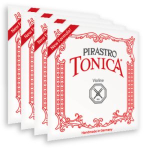 Pirastro セットバイオリン弦 Tonica（E-スチール,A,D-シルバー巻,G線）VN 【35%OFF】【ゆうパケット】