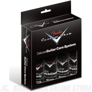 Fender Custom Shop Deluxe Guitar Care System, 4 Pack, Black 《ギターケアセット》(ご予約受付中)