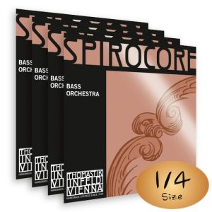 Thomastik 4弦セットコントラバス弦 Spirocore - 1/4（G,D,A,E線） CB 【35%OFF】