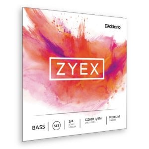 D'Addario Zyex ミディアム　コントラバス弦 Zyex - Medium （D線コア・ステンレス巻） CB | 【クロサワ楽器