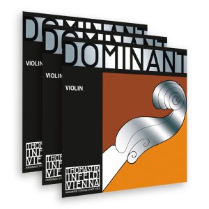 Thomastik 3本セットバイオリン弦　 Dominant（A,D-シルバー巻,G線）VN 【35%OFF】【ゆうパケット】