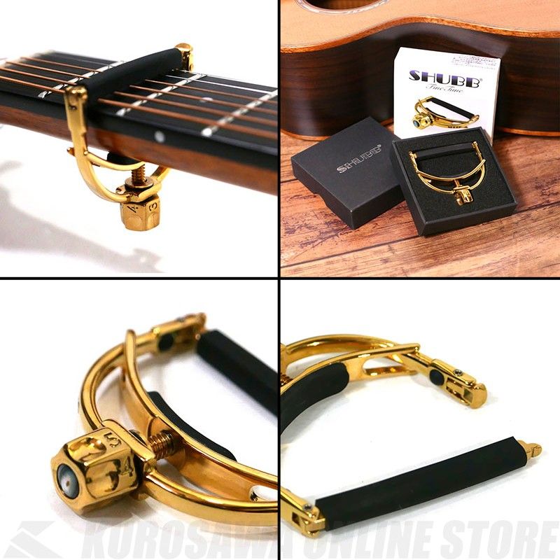 SHUBB F1g FineTune capo gold アコースティックギター用