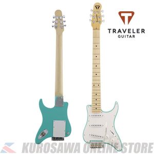 Traveler Guitar Travelcaster Deluxe Surf Green 《SSS PU搭載》【ストラッププレゼント】(ご予約受付中)