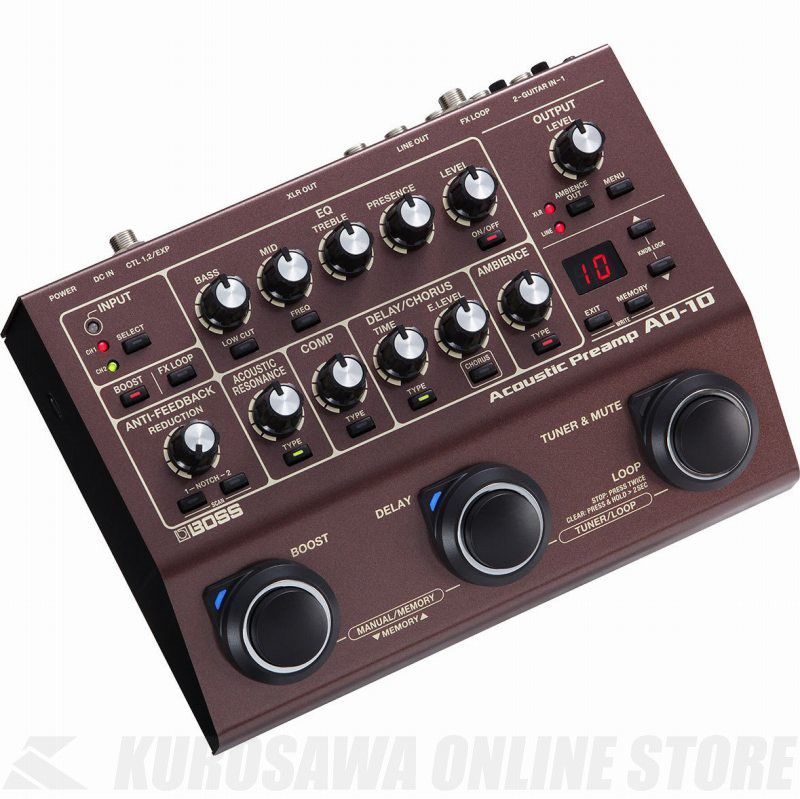 BOSS AD-10 Acoustic Preamp プリアンプ AD-10 Acoustic Preamp | 【クロサワ楽器店オンラインショップ】いい