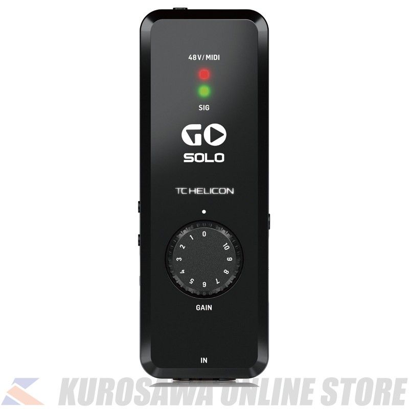 スマホ&PC TC HELICON GO SOLO オーディオインターフェイス GO SOLO -オーディオインターフェース- (ご予約受付中) | 【クロサワ