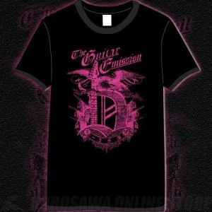 その他 DAITA THE GUITAR EMISSION 「D-ISM」 Tシャツ(ブラック)ピンクプリント【Jr.Lサイズ】