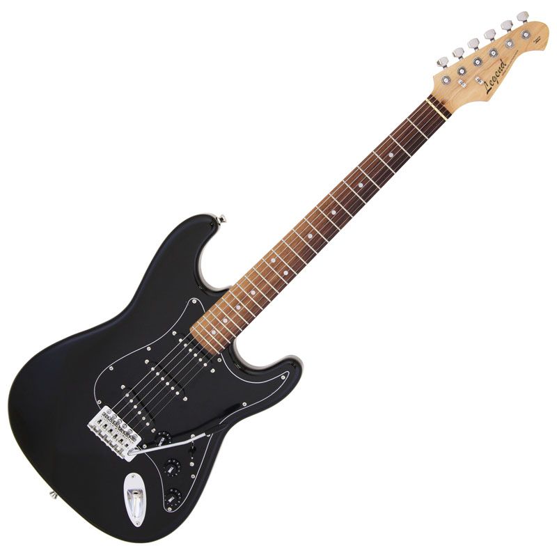 LEGEND LST-Z (B) Black ギター セット LST-Z B BK (Black/Black Pickguard) | 【クロサワ楽器店