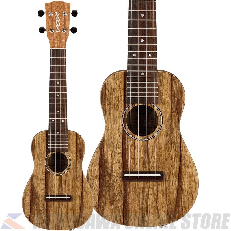 【美品】VOX VUP-33-SBL エレキウクレレ 純正ソフトケース付き VOX VUP-33 SBL ソプラノウクレレ ピックアップ付き 日本製(ボックス