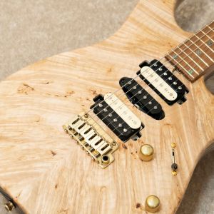 T's Guitars DST-Pro 24 HSH "Water Fall Burl Maple Top" -Satin Natural-