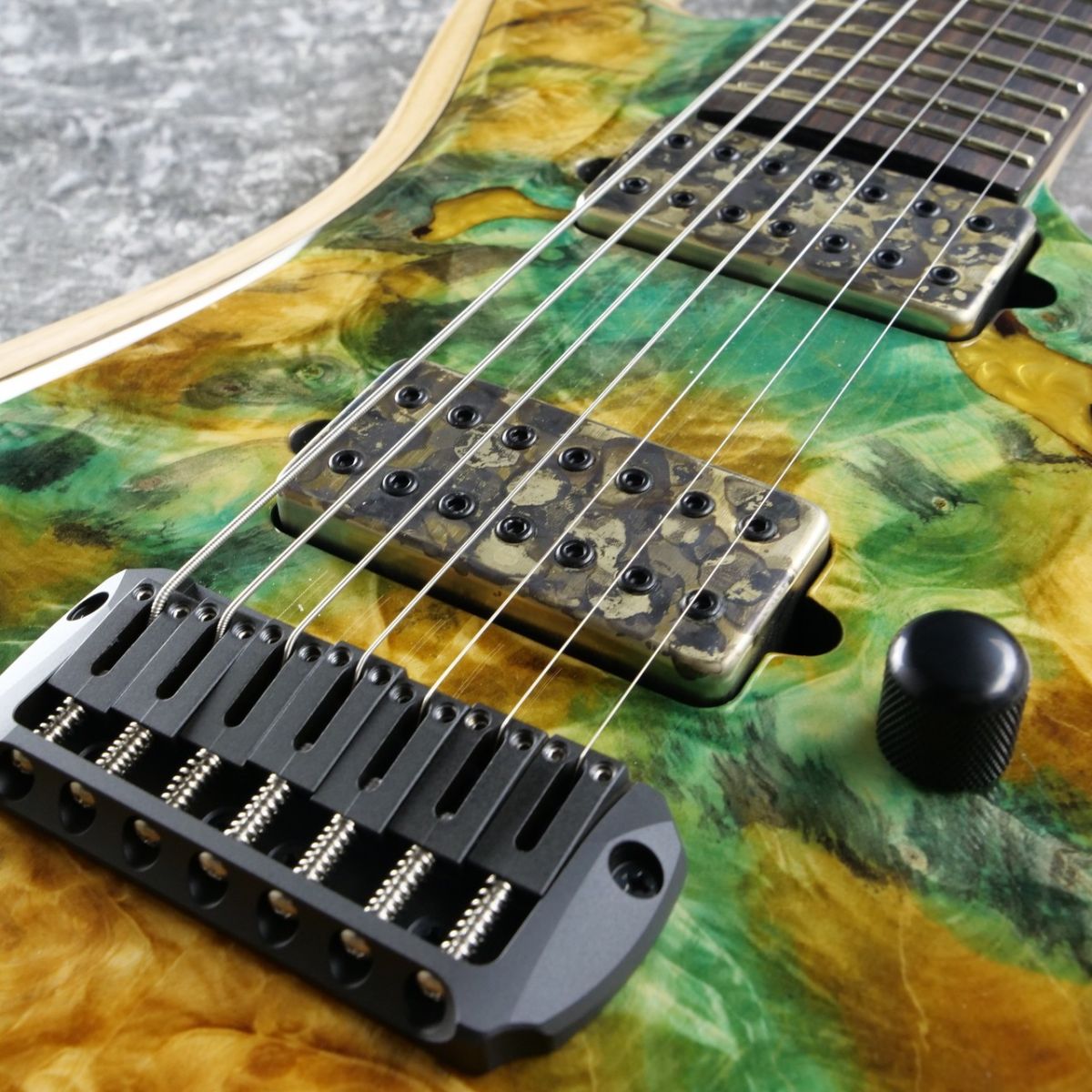 Experimental Series M-II-7 NT Buckeye Burl (Green Stained Top