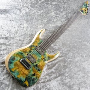 Experimental Series M-II-7 NT Buckeye Burl (Green Stained Top