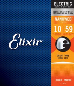 Elixir NANOWEBコーティング 10-59 7-STRING LIGHT/HEAVY 12074 (お茶の水駅前店 小物フロア)