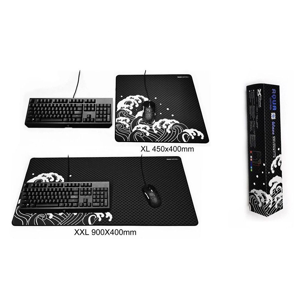 【1着でも送料無料】 X-raypad Aqua Control Plus Wave Night(XXLサイズ…900×400×4mm キーボード&マウスアクセサリ
