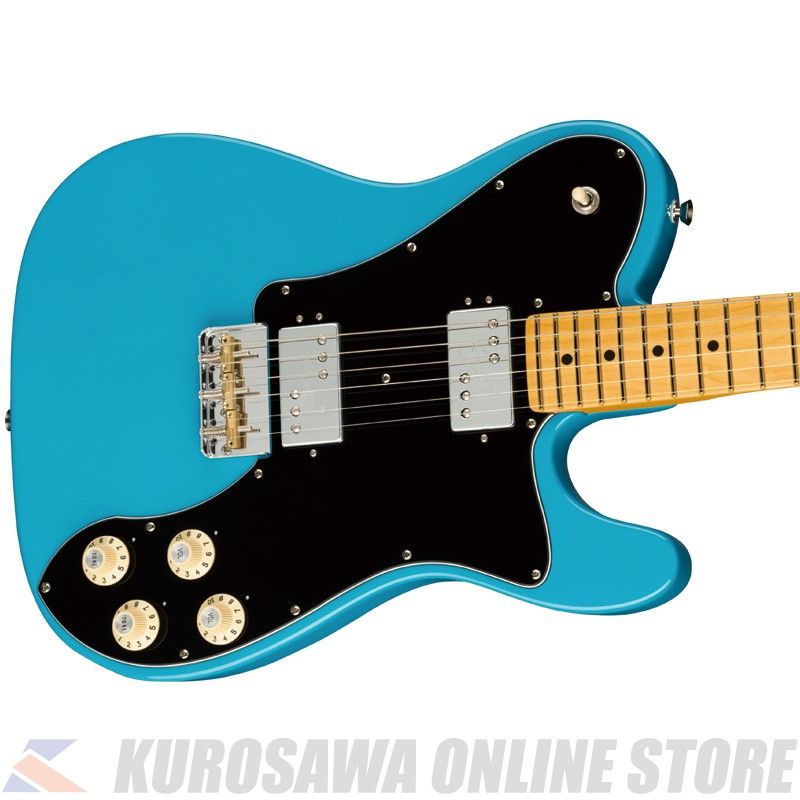 American Professional II Telecaster Deluxe Maple Miami Blue