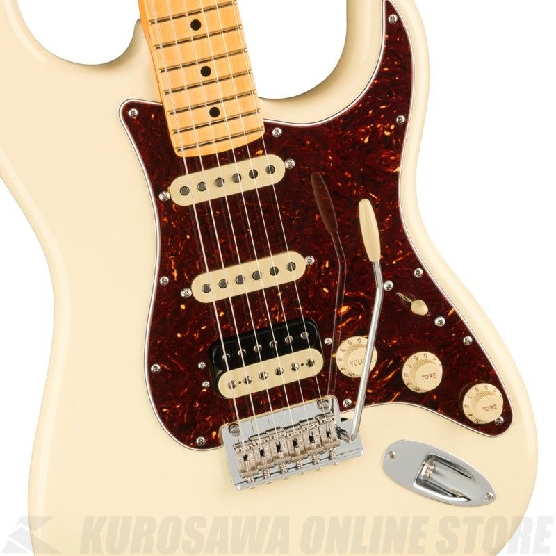 American Professional II Stratocaster HSS Maple, Olympic White