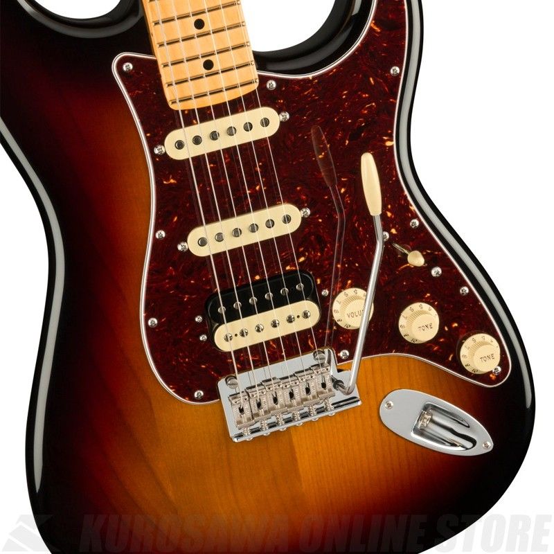 American Professional II Stratocaster HSS, Maple, 3-Color Sunburst