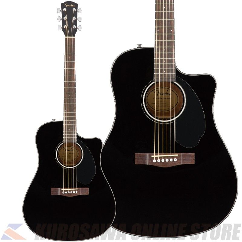 CD-60SCE Dreadnought, Walnut Fingerboard, Black | 【クロサワ楽器店