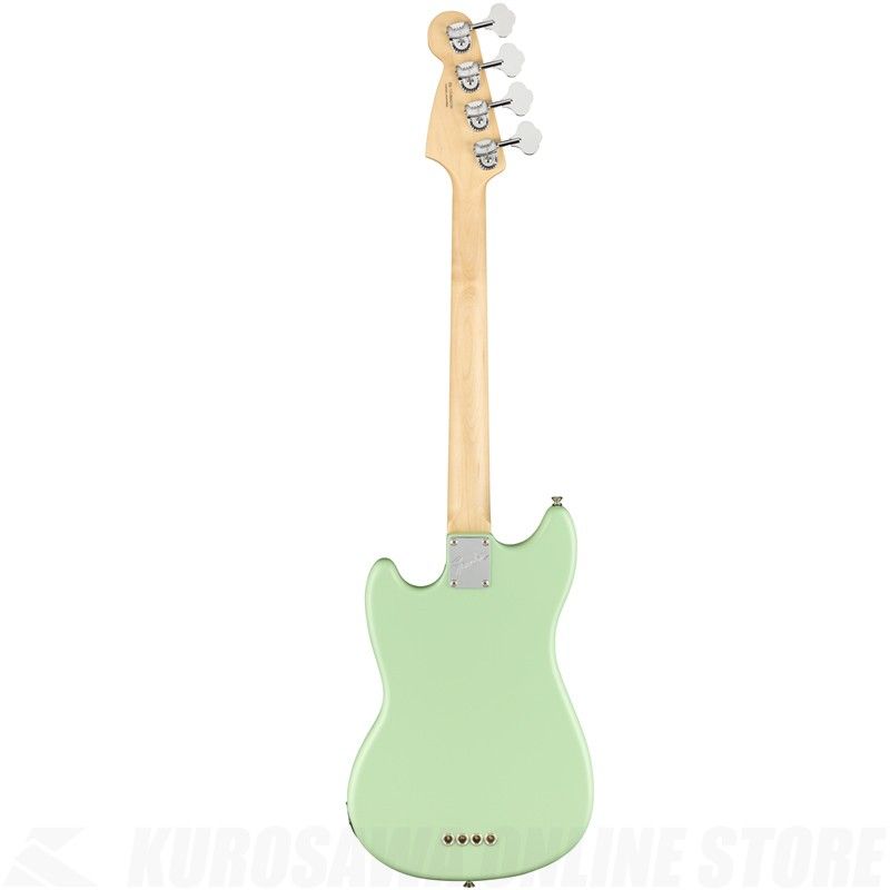 American Performer Mustang Bass, Rosewood, Satin Surf Green
