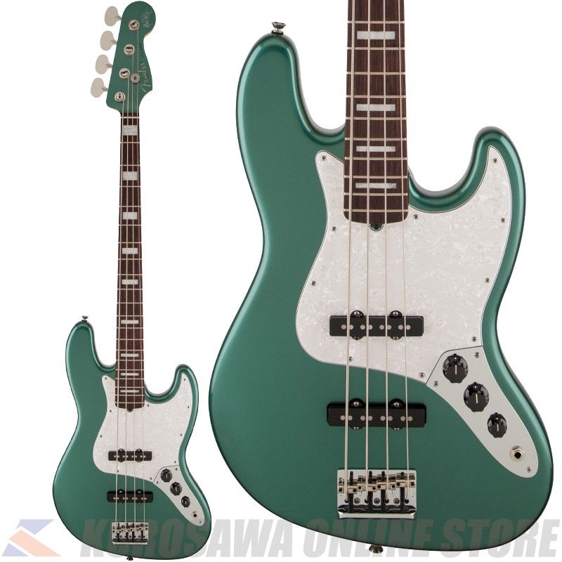 Adam Clayton Jazz Bass, Rosewood, Sherwood Green Metallic