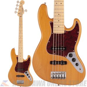 Fender Made in Japan Hybrid II Jazz Bass V Maple Vintage Natural 【ケーブルセット!】(ご予約受付中)