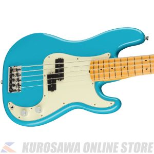 American Professional II Precision Bass V, Maple, Miami Blue