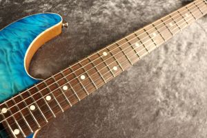 コンポーネント・ギター T's Guitars Arc-Singlecut22 Hollow 5A Exotic Flame/Custom