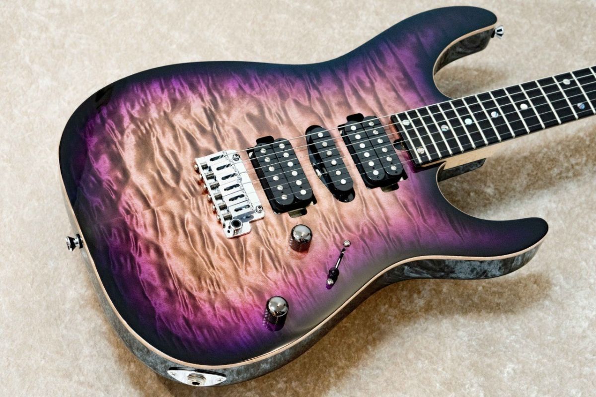 ギター T's guitars DST-Pro 24 Quilt Purple DST-Pro 24 Quilt -Purple Burst- | 【クロサワ楽器店オンライン