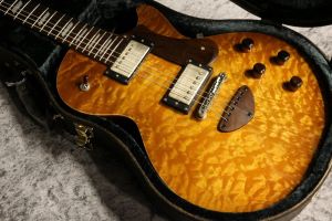 Bizen Custom Order Grain Arced BRW Limited Quilted Maple Top Brazilian Rosewood Neck Lemon Burst