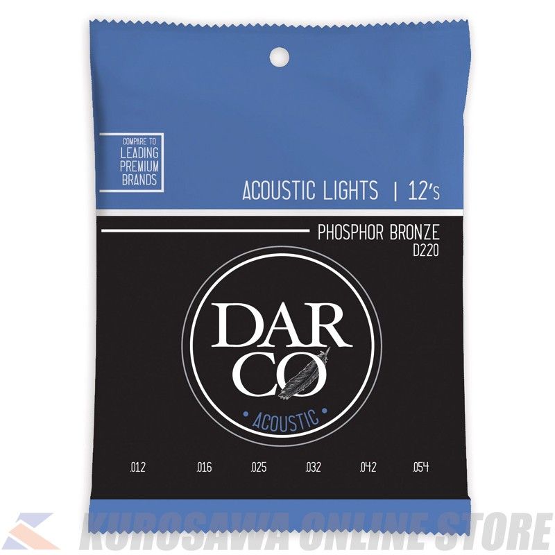 Darco Acoustic Guitar Strings Phosphor Bronze (Light)[D220