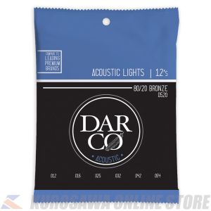 Martin Darco Acoustic Guitar Strings 80/20 Bronze (Light)[D520] 【ネコポス】【マーティンギター・公式グッズ取扱店】