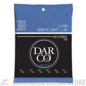 Martin Darco Acoustic Guitar Strings 80/20 Bronze (Light)[D500] 【ネコポス】【マーティンギター・公式グッズ取扱店】