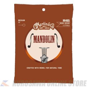 Martin Mandolin Strings Monel (Medium)[M465] 【ネコポス】【マーティンギター・公式グッズ取扱店】
