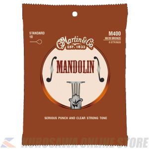 Martin Mandolin Strings 80/20 Bronze (Standard)[M400] 【ネコポス】【マーティンギター・公式グッズ取扱店】