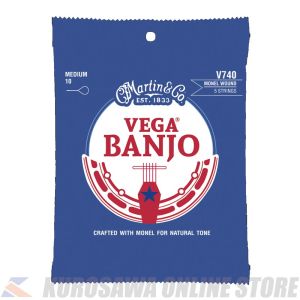 Martin Vega Banjo Strings Nickel (Medium)[V740] 【ネコポス】