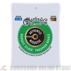 Martin Authentic Acoustic Marquis Silked Guitar Strings Phosphor Bronze (Medium) [MA550S] 【ネコポス】【マーティンギター・公式グッズ取扱店】