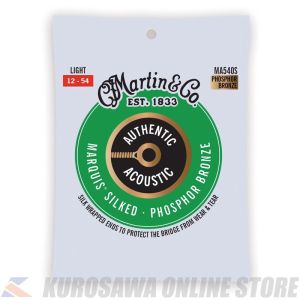 Martin Authentic Acoustic Marquis Silked Guitar Strings Phosphor Bronze (Light) [MA540S] 【ネコポス】【マーティンギター・公式グッズ取扱店】
