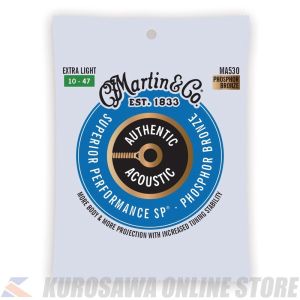 Martin Authentic Acoustic SP Guitar Strings Phosphor Bronze (Extra Light) [MA530] 【ネコポス】【マーティンギター・公式グッズ取扱店】