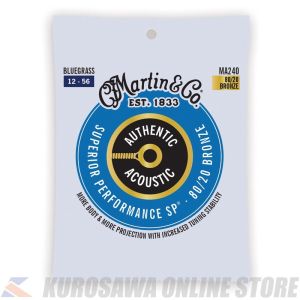 Martin Authentic Acoustic SP Guitar Strings 80/20 Bronze (Bluegrass) [MA240] 【ネコポス】【マーティンギター・公式グッズ取扱店】