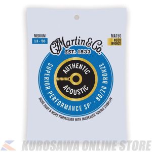 Martin Authentic Acoustic SP Guitar Strings 80/20 Bronze (Medium) [MA150] 【ネコポス】【マーティンギター・公式グッズ取扱店】