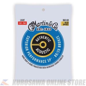 Martin Authentic Acoustic SP Guitar Strings 80/20 Bronze (Light) [MA140] 【ネコポス】【マーティンギター・公式グッズ取扱店】