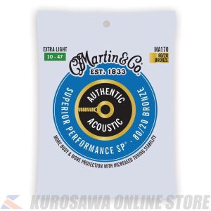 Martin Authentic Acoustic SP Guitar Strings 80/20 Bronze (Extra Light) [MA170] 【ネコポス】【マーティンギター・公式グッズ取扱店】